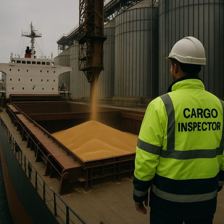 Marine Cargo Inspector in port - Sharky Maritime